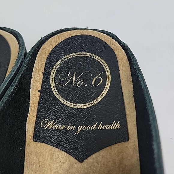 No. 6 Black New School Wedge Clog -Women's - Picture 13 of 13